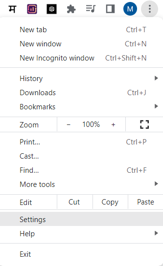 chrome password manager setting